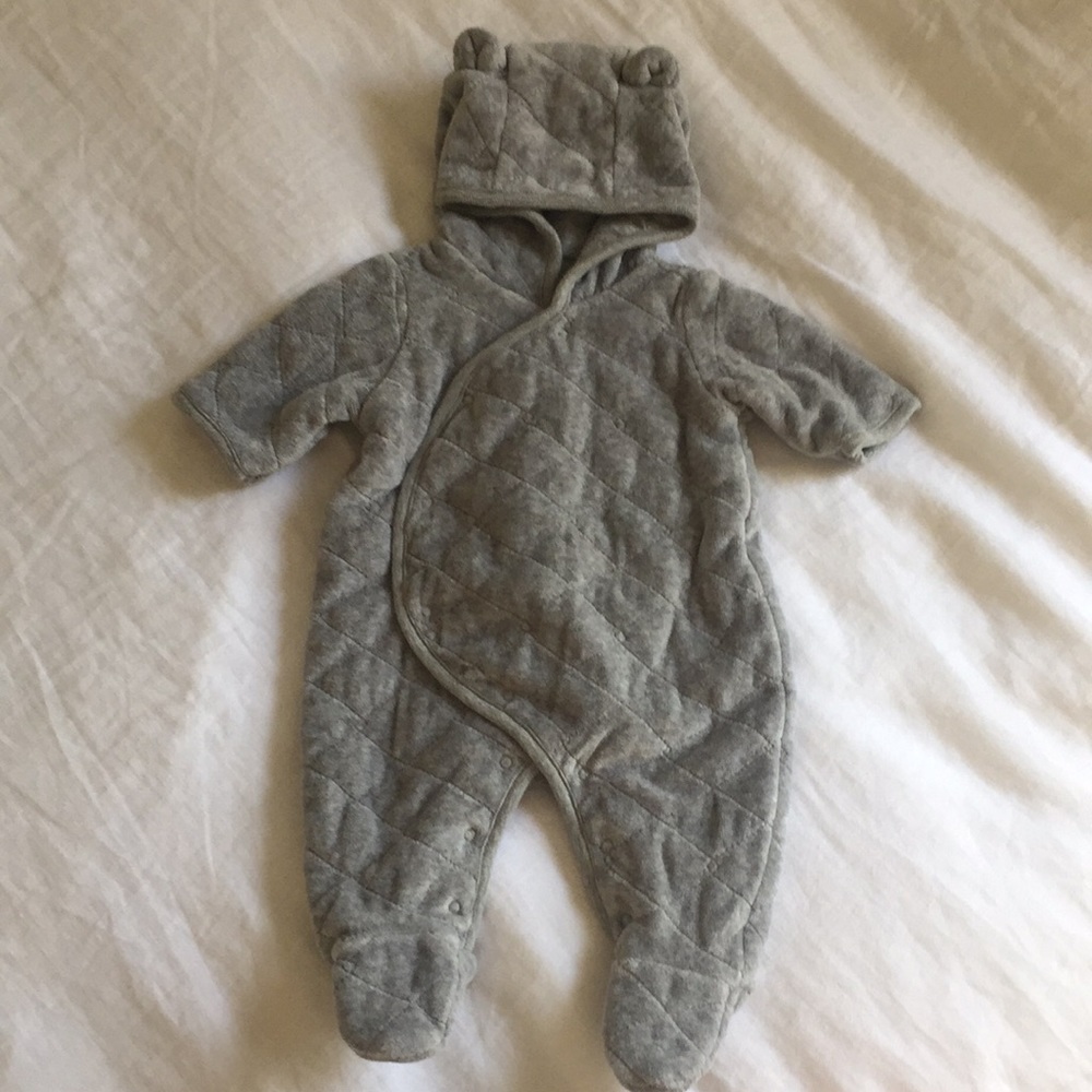 Baby Gap Bear Quilted Fleece Snowsuit